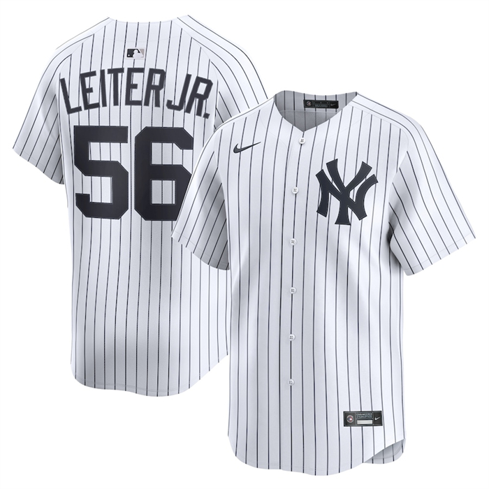 Camiseta Beisbol Hombre New York Yankees Mark Leiter Jr Primera Limited Blanco